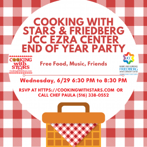 Friedberg JCC (Free In-person Party) Wed. 6/29/22 from 6:30 to 8:30 PM