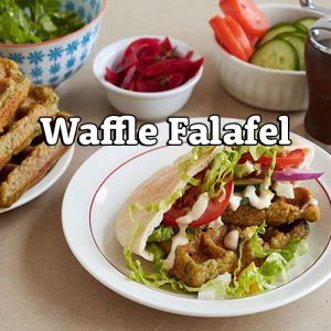 Waffle Falafel (International Falafel Day) – Sun. June 12, 2022 at 10am EST
