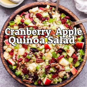 Cranberry Apple Quinoa Salad – Sun. Sep 25, 2022 at 10am EDT