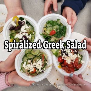 Spiralized Greek Salad