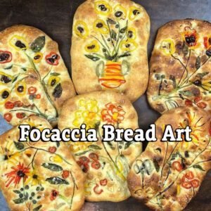 Focaccia Bread Art (World Baking Day) – Zoom, Sunday May 19, 2024 at 10am EST