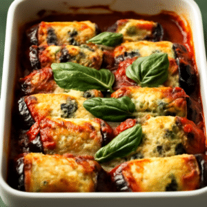 Eggplant Roll-Ups with Creamy Ricotta and Spinach – Zoom Monday July 28, 2025 @ 6:30 PM